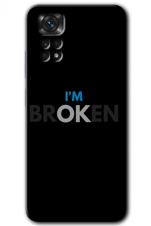 Redmi Note 11 Pro 5G Kılıf HD Desen Baskılı Arka Kapak - Im Broken