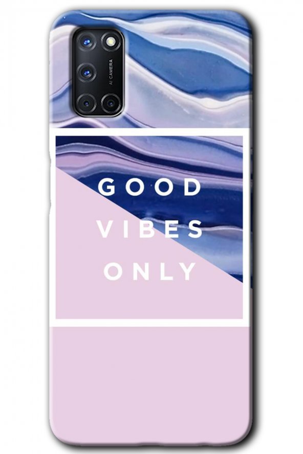 Oppo A92 Kılıf HD Desen Baskılı Arka Kapak - Good Vibes
