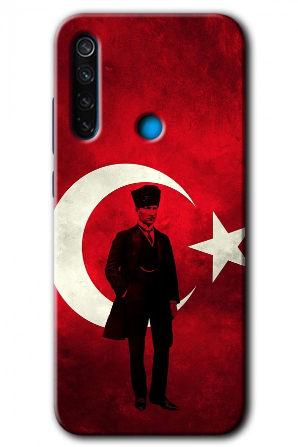 Redmi Note 8T Kılıf HD Desen Baskılı Arka Kapak - Atatürk İmza