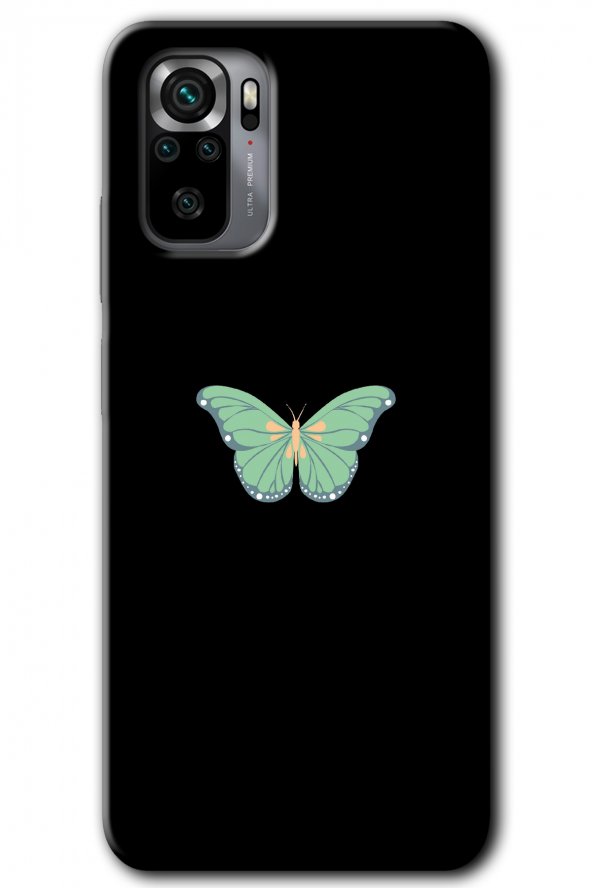 Redmi Note 10s Kılıf HD Desen Baskılı Arka Kapak - Butterfly Tree