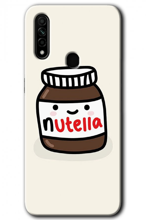 Oppo A31 Kılıf HD Desen Baskılı Arka Kapak - Nutella Aşkım