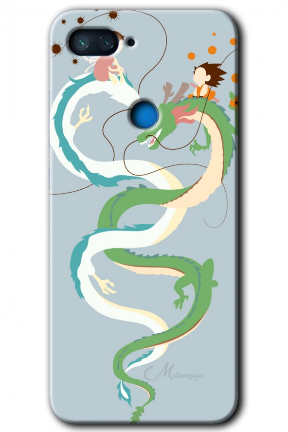 Xiaomi Mi 8 Lite Kılıf HD Desen Baskılı Arka Kapak - Snake Friendship