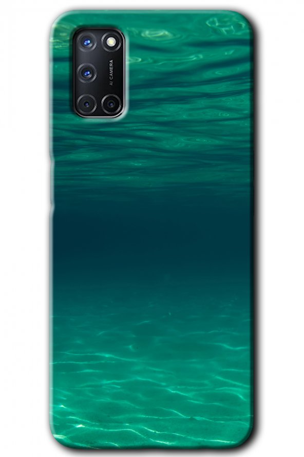 Oppo A72 Kılıf HD Desen Baskılı Arka Kapak - Derin Deniz