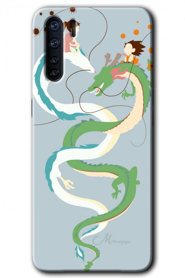 Oppo A91 Kılıf HD Desen Baskılı Arka Kapak - Snake Friendship