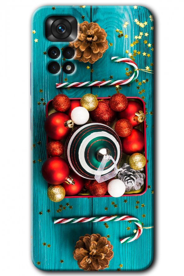 Redmi Note 11s 5G Global Kılıf HD Desen Baskılı Arka Kapak - Christmas