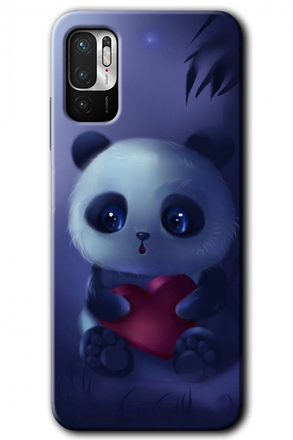 Redmi Note 10 5G Kılıf HD Desen Baskılı Arka Kapak - Bebek Panda