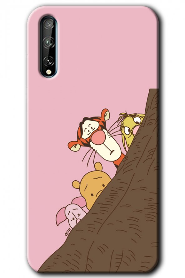 Huawei P Smart S Kılıf HD Desen Baskılı Arka Kapak - Winnie the Pooh