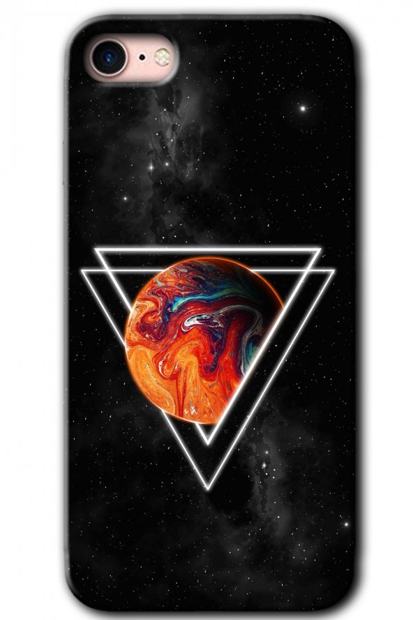 iPhone 7 Kılıf HD Desen Baskılı Arka Kapak - Kızıl Gezegen