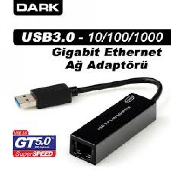 Dark Usb 3.0 Gigabit Ağ Adaptörü
