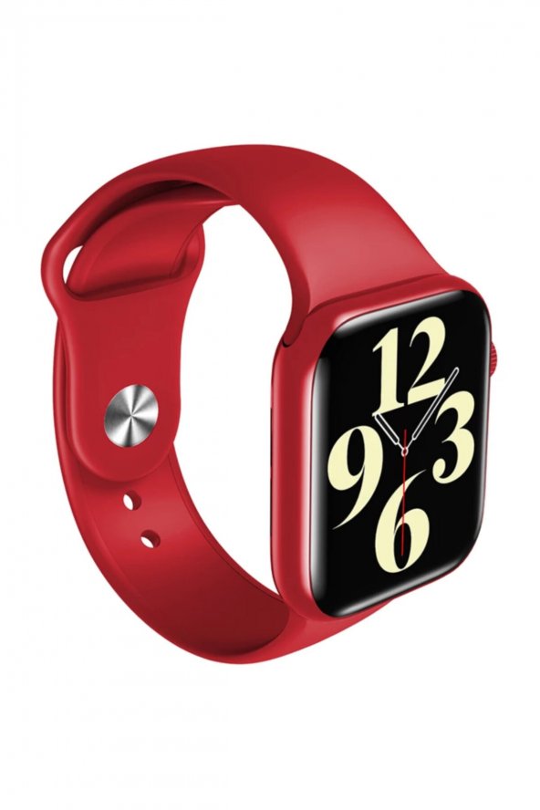 Smartwatch Kırmızı Akıllı Saat 2021 Son Sürüm Kasmayan Akıcı Arayüz Hw16