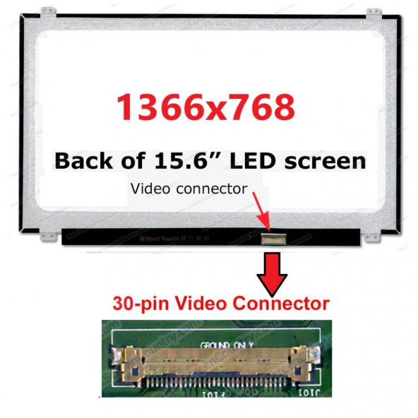 Asus TP550LA-UH51T Ekran 15.6 Slim 30 pin Ekran