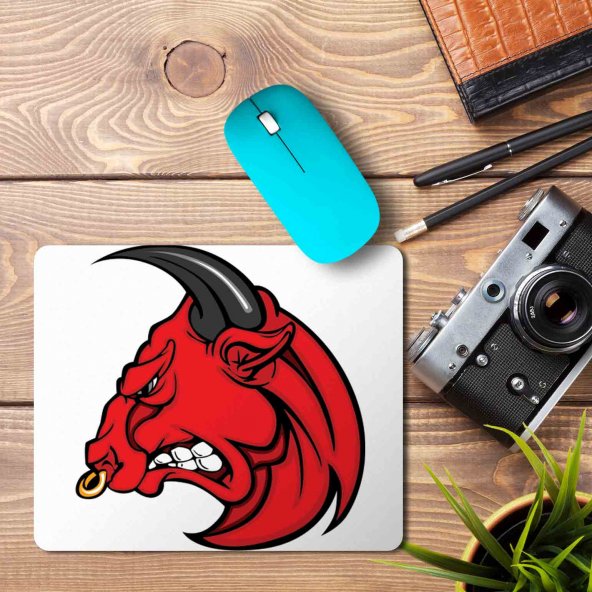 Angry Bull Head Bing Mouse Pad Mousepad