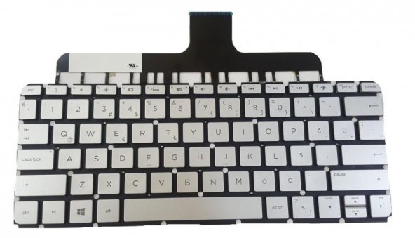 Hp Envy 13-AB000NT X9Y43EA Notebook Klavye (Gri TR) ışıklı