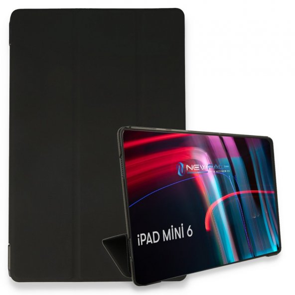 İndirimde Ipad mini 6 kılıf tablet smart kılıf - siyah