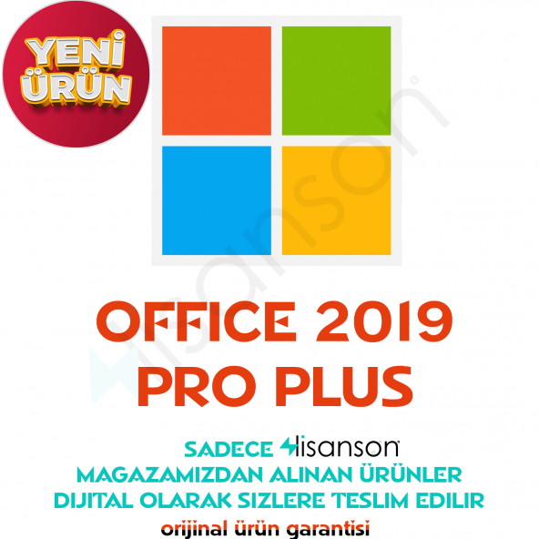 MICROSOFT Office 2019 Pro Plus Dijital Lisans Anahtarı 1 Pc