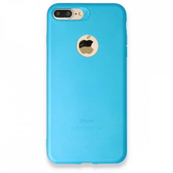 BSSM iPhone 8 Plus Kılıf Premium Rubber Silikon - Mavi