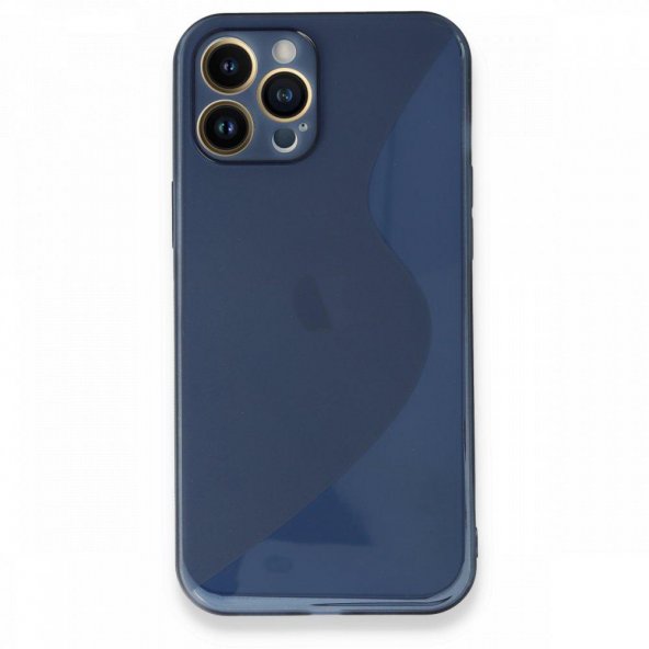 BSSM iPhone 13 Pro Max Kılıf S Silikon - Mavi