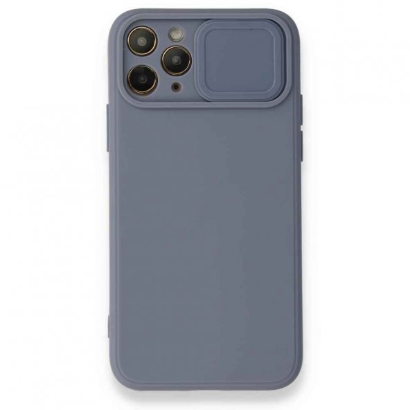 iPhone 11 Pro Max Kılıf Color Lens Silikon - Gri