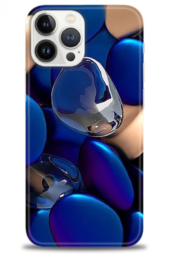 iPhone 13 Pro Max Kılıf HD Baskılı Kılıf - Karışık-Desen-1_1 + Temperli Cam
