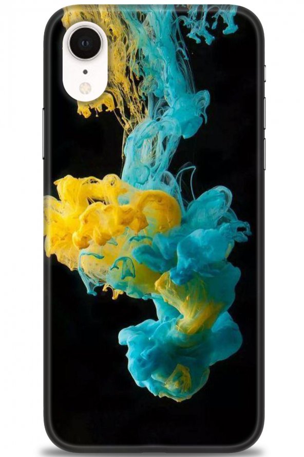 iPhone XR Kılıf HD Baskılı Kılıf - Karışık-Desen-59 + Temperli Cam