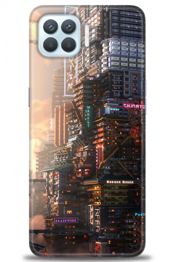 Oppo A73 Kılıf HD Baskılı Kılıf - manzara-13_1 + Temperli Cam