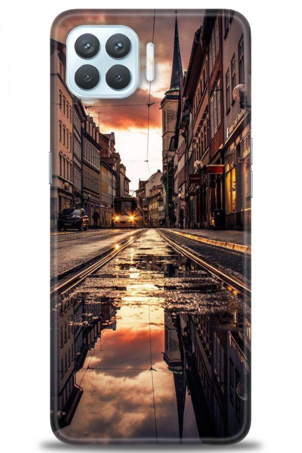 Oppo A73 Kılıf HD Baskılı Kılıf - manzara-35 + Temperli Cam