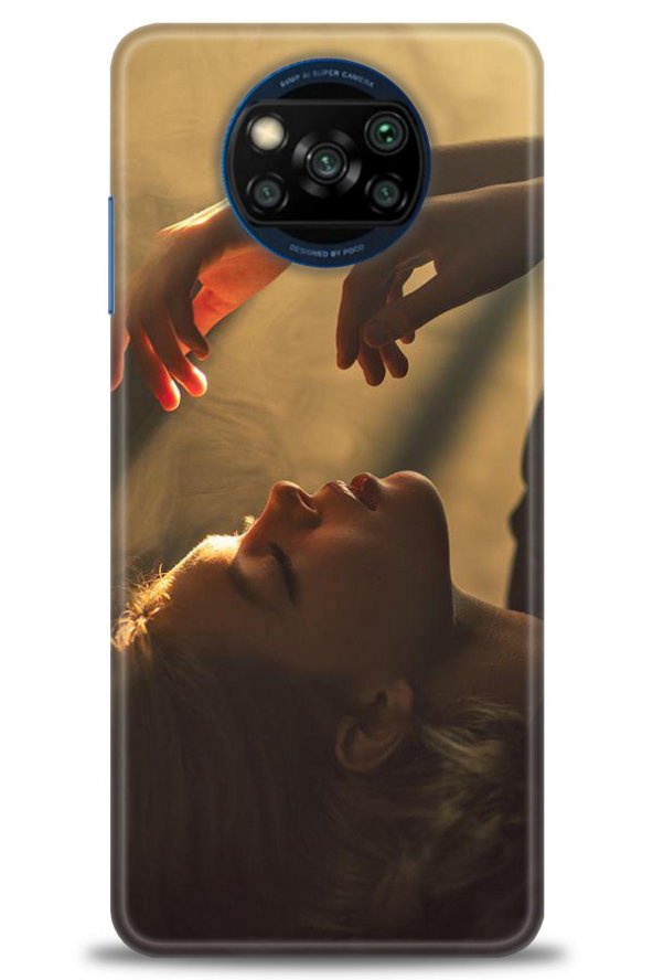 Xiaomi Poco X3 NFC Kılıf HD Baskılı Kılıf - Karışık-295 + Temperli Cam