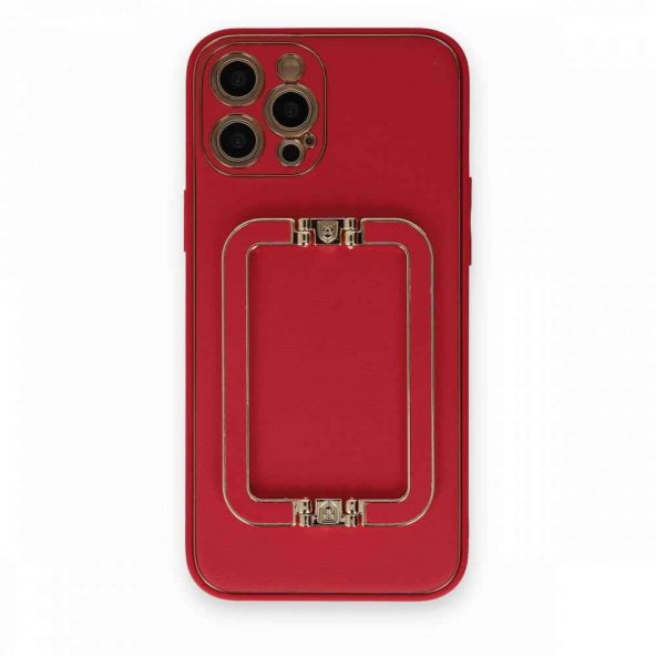 iPhone 12 Pro Max Kılıf Coco Elit Kapak - Kırmızı