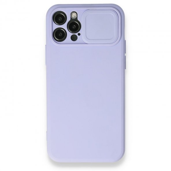 iPhone 12 Kılıf Color Lens Silikon - Mor