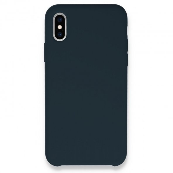 iPhone XS Max Kılıf Lansman Legant Silikon - Gece Mavisi