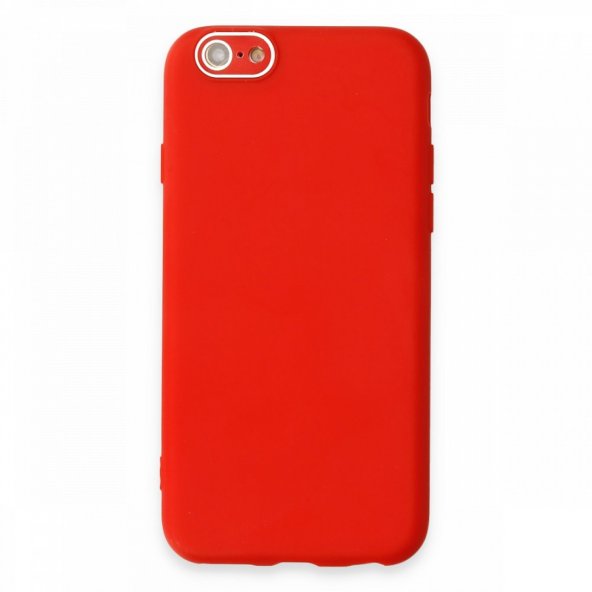 iPhone 6 Kılıf Lansman Glass Kapak - Kırmızı