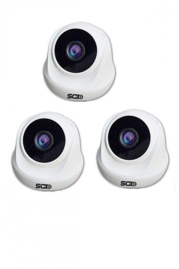 5MP Lensli 1080P FullHD AHD Güvenlik Kamerası Kamera Sistemleri için Gece Görüşlü İç Mekan 3 Adet