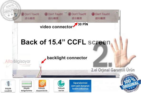 VESTEL ONYX 15NP-T55ZD3P ekran lcd panel sorunsuz garantili
