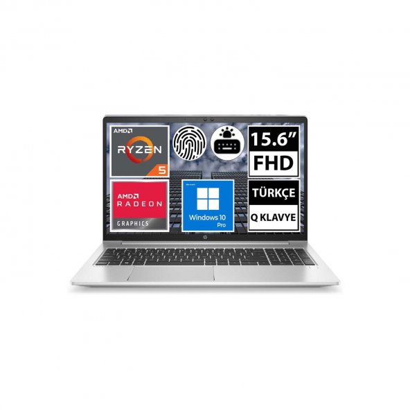 HP ProBook 455 G9 6S6X3EA09 Ryzen5 5625U 32GB 512SSD 15.6" FullHD W10P Taşınabilir Bilgisayar