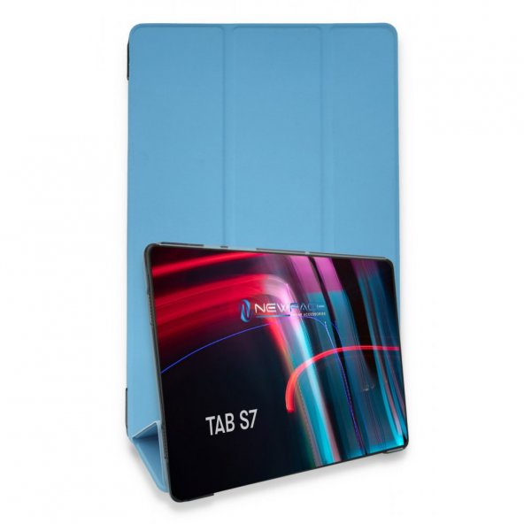 İndirimde Samsung galaxy t870 tab s7 11 kılıf tablet smart kılıf - mavi