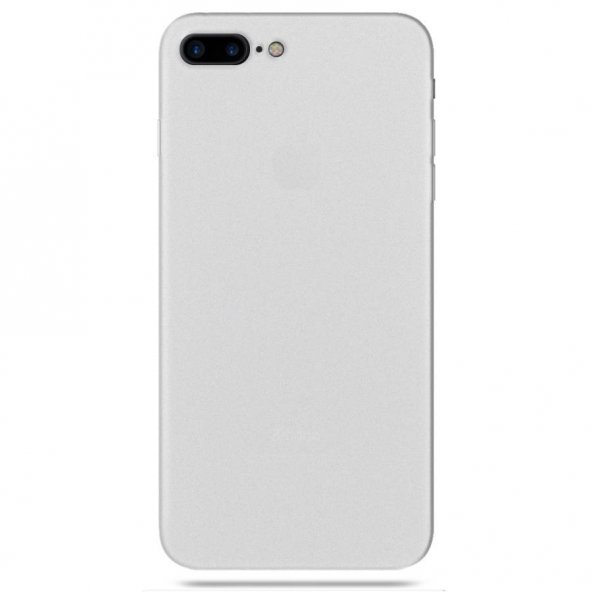 Apple iPhone 8 Plus Transparent Slim Case Mat Şeffaf