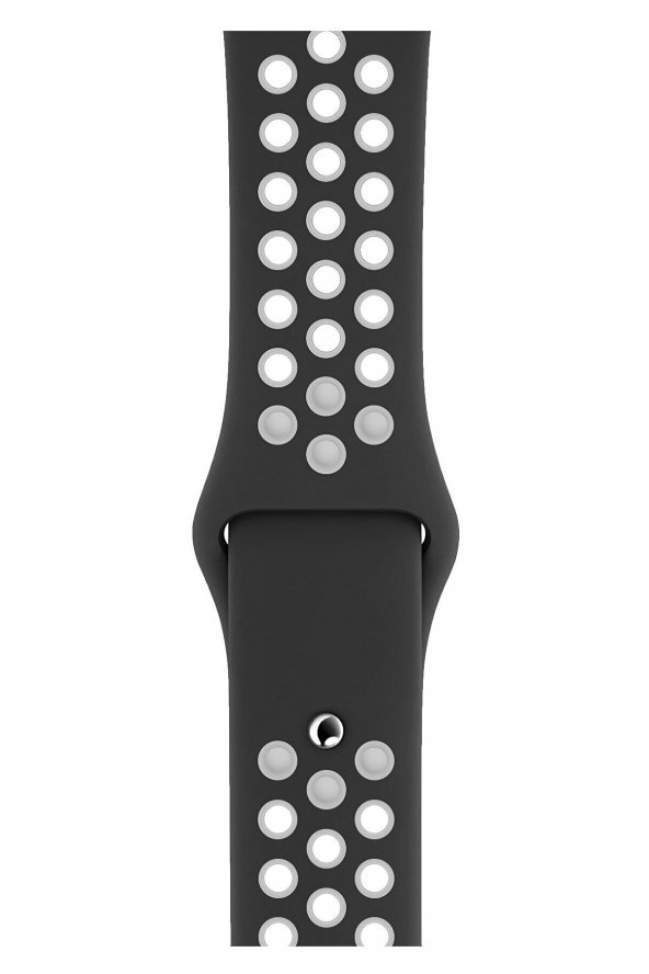 Apple Watch Series 2 42 MM Fileli Kordon Siyah-Beyaz