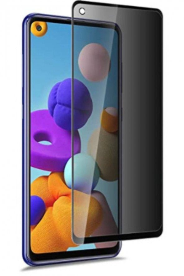 Samsung Galaxy A21S Hayalet Kırılmaz cam Privacy