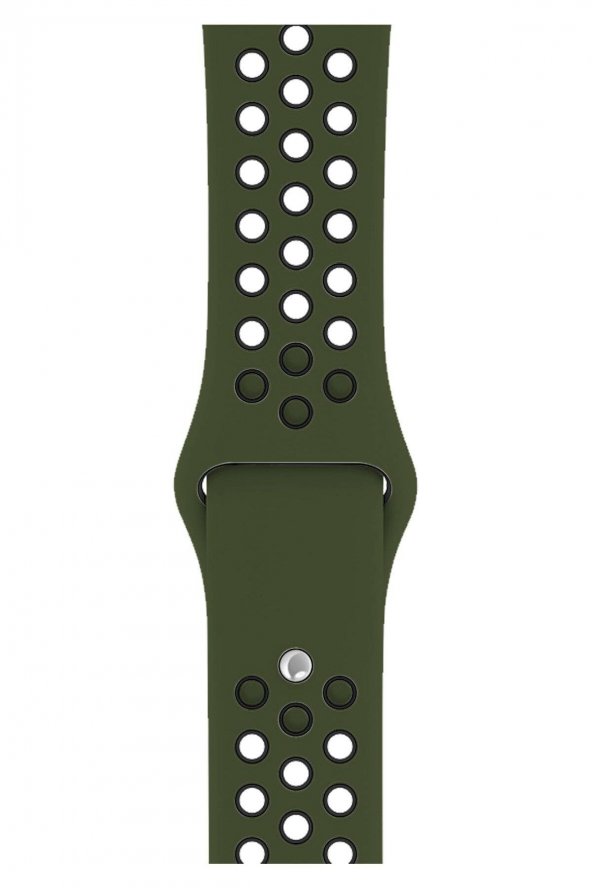 Apple Watch Series 6 38 MM Fileli Kordon Haki-Siyah