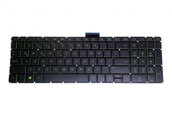 HP Gaming 15-CX0076TX 15-CX0075TX Notebook Klavye (Siyah TR)
