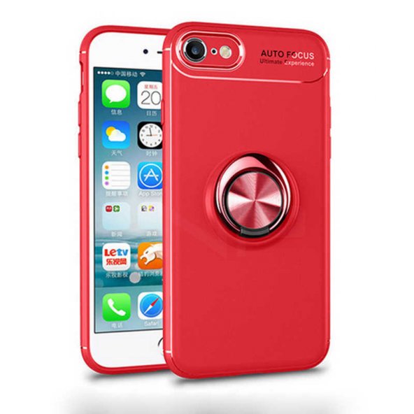 Apple iPhone SE 2022 Kılıf Ravel Silikon Kapak - Kırmızı