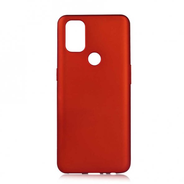 One Plus Nord N10 5G Kılıf Premier Silikon Kapak - Kırmızı