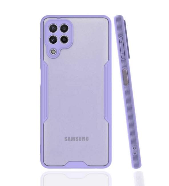 Samsung Galaxy A22 4G Kılıf Parfe Kapak - Mor
