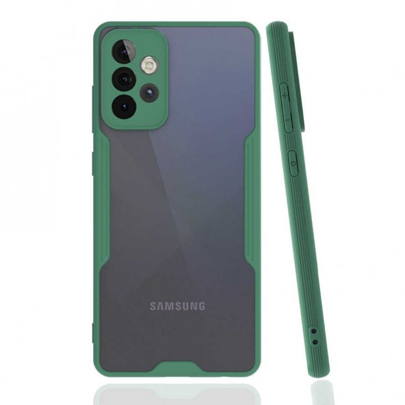 Samsung Galaxy A52 Kılıf Parfe Kapak - Koyu Yeşil