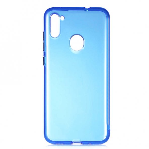 Samsung Galaxy M11 Kılıf Bistro Kapak - Mavi