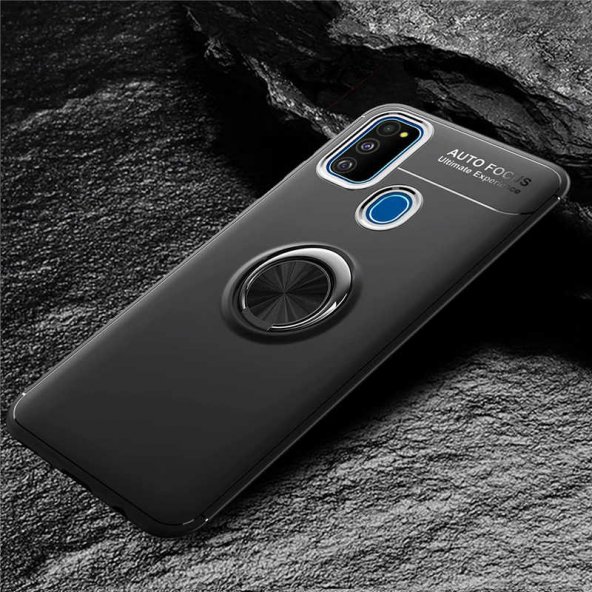 Samsung Galaxy M30S Kılıf Ravel Silikon Kapak - Siyah