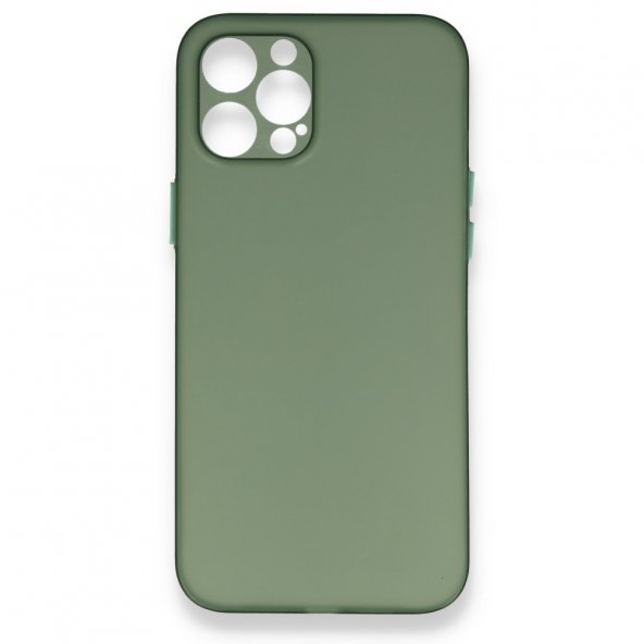 iPhone 12 Pro Max Kılıf PP Ultra İnce Kapak - Yeşil