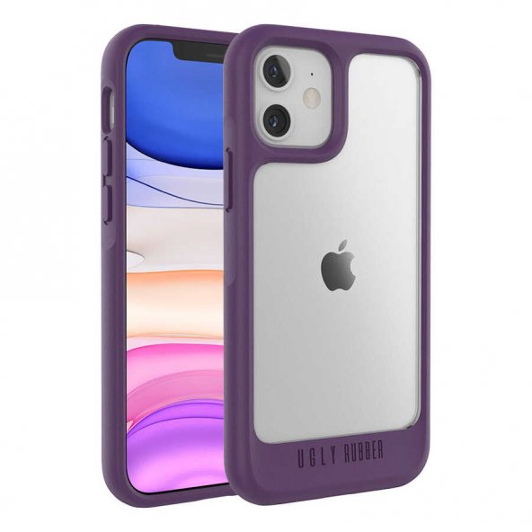 Apple iPhone 12 Mini Köşleri Renkli Şeffaf UR G Model Kapak