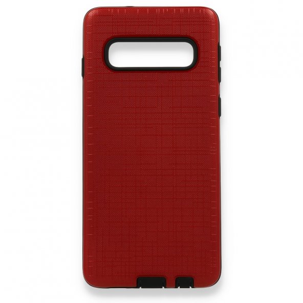 BSSM Samsung Galaxy S10 Kılıf YouYou Silikon Kapak - Kırmızı
