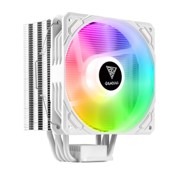 GAMDIAS BOREAS E1-410 WH White Edition 120mm CPU Kule Tipi Hava Soğutma (AMD ve INTEL Tüm işlemciler ile uyumlu)